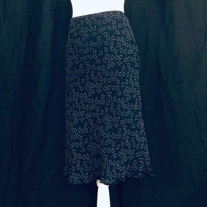 Casual Corner Black Two-Layer Skirt